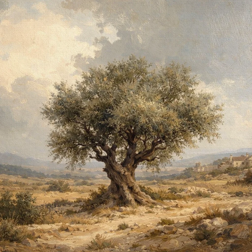 Ancient olive tree in the Holy Land